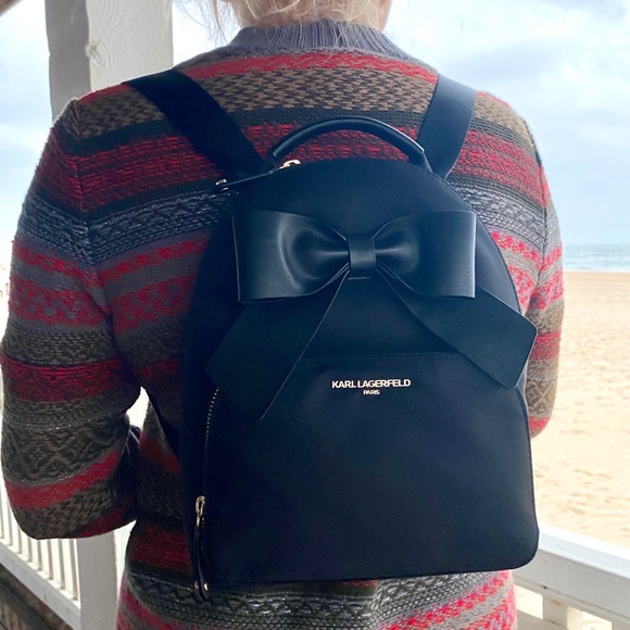 π SOLD! NEW CUTE KARL LAGERFELD PARIS BACKPACK - Picture 4 of 11